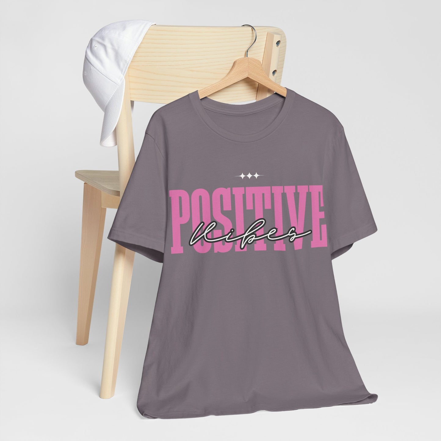 Positive Vibes Unisex Jersey Short Sleeve Tee, Casual T-Shirt, Motivational Shirt, Gift for Friends, Summer Outfit, Positive Energy Tee