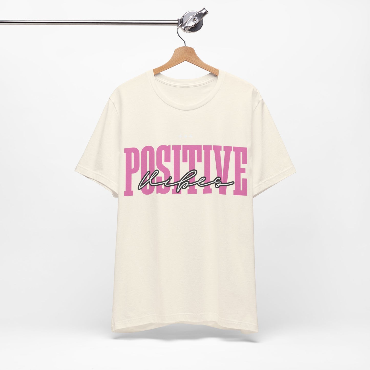 Positive Vibes Unisex Jersey Short Sleeve Tee, Casual T-Shirt, Motivational Shirt, Gift for Friends, Summer Outfit, Positive Energy Tee