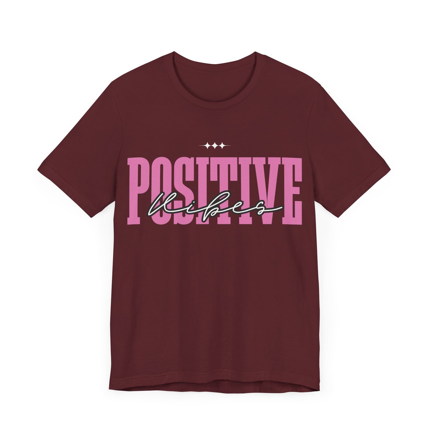 Positive Vibes Unisex Jersey Short Sleeve Tee, Casual T-Shirt, Motivational Shirt, Gift for Friends, Summer Outfit, Positive Energy Tee