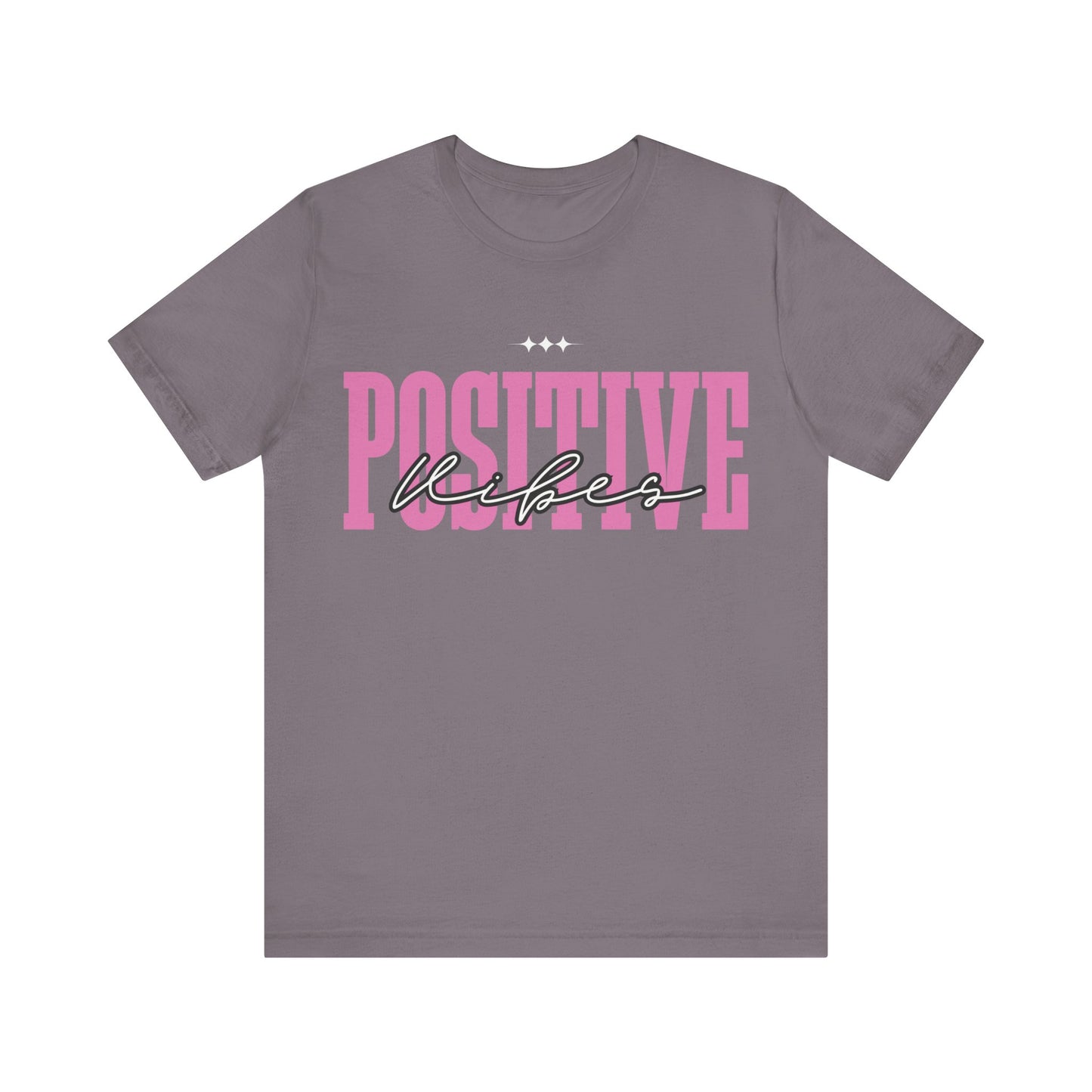 Positive Vibes Unisex Jersey Short Sleeve Tee, Casual T-Shirt, Motivational Shirt, Gift for Friends, Summer Outfit, Positive Energy Tee