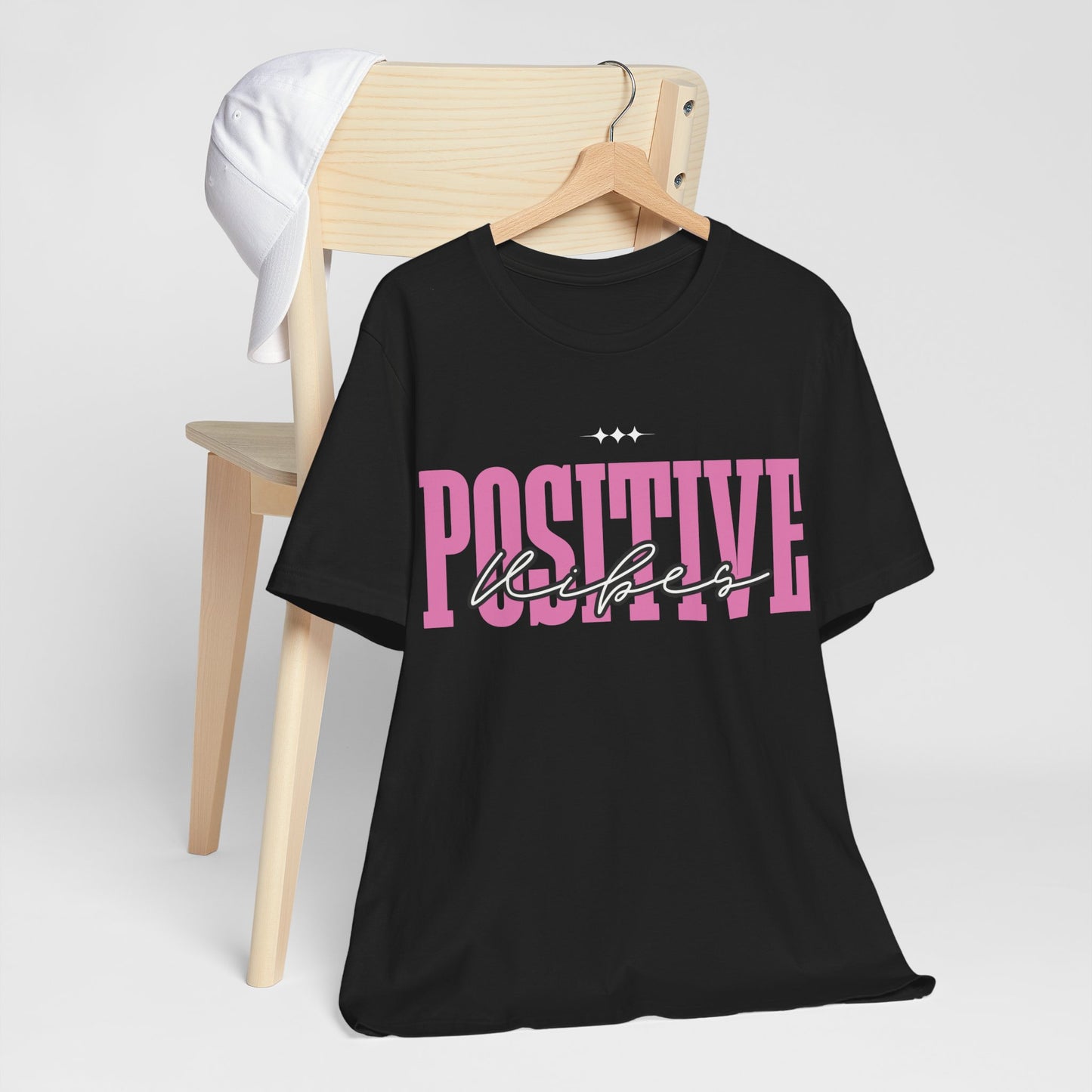 Positive Vibes Unisex Jersey Short Sleeve Tee, Casual T-Shirt, Motivational Shirt, Gift for Friends, Summer Outfit, Positive Energy Tee