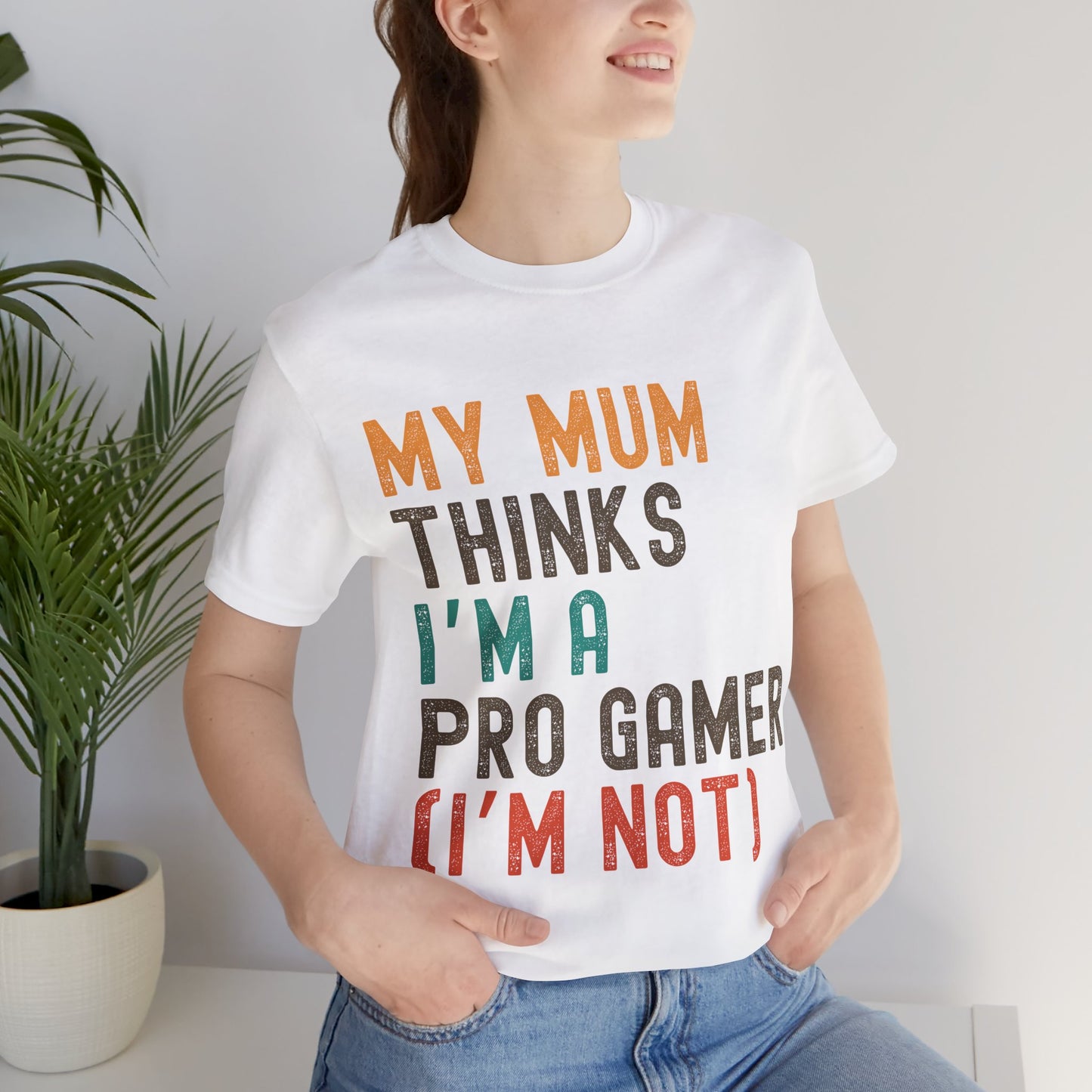 Funny Pro Gamer Tee, Unisex Jersey T-Shirt for Gamers, Gift for Gamers, Casual Wear, Gamer Humor Shirt, Birthday Gift