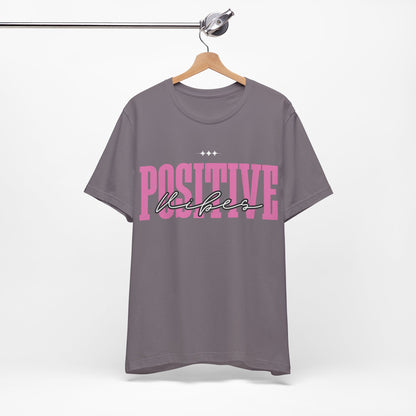 Positive Vibes Unisex Jersey Short Sleeve Tee, Casual T-Shirt, Motivational Shirt, Gift for Friends, Summer Outfit, Positive Energy Tee